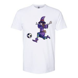 Soccer Witch Halloween Women Girl Soccer Halloween Softstyle CVC T-Shirt