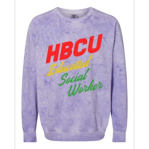 Social Worker Hbcu Social Worker Gift Colorblast Crewneck Sweatshirt