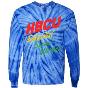 Social Worker Hbcu Social Worker Gift Tie-Dye Long Sleeve Shirt