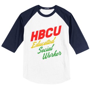 Social Worker Hbcu Social Worker Gift Baseball Sleeve Shirt