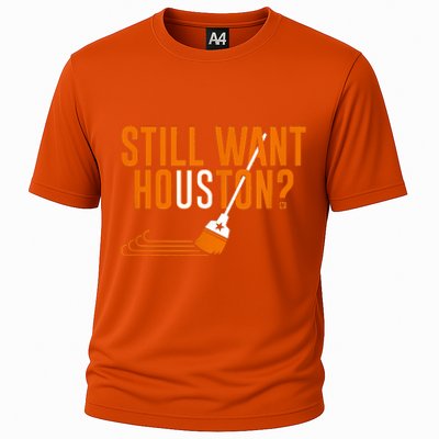 Still Want Houston Houston Baseball Cooling Performance Crew T-Shirt