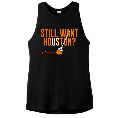 Still Want Houston Houston Baseball Ladies PosiCharge Tri-Blend Wicking Tank