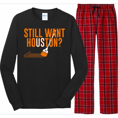 Still Want Houston Houston Baseball Long Sleeve Pajama Set