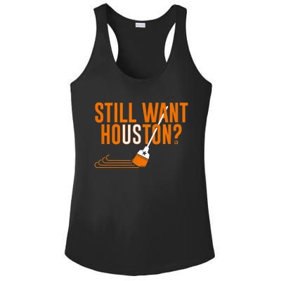 Still Want Houston Houston Baseball Ladies PosiCharge Competitor Racerback Tank