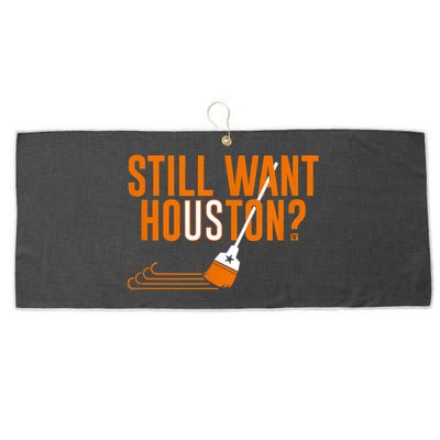 Still Want Houston Houston Baseball Large Microfiber Waffle Golf Towel