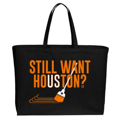 Still Want Houston Houston Baseball Cotton Canvas Jumbo Tote