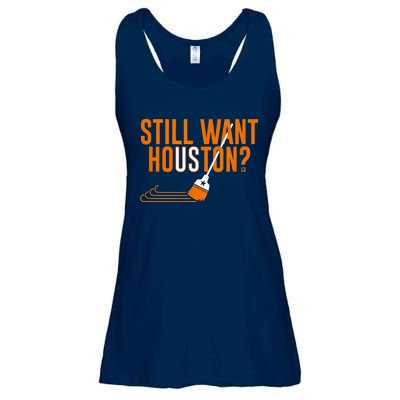 Still Want Houston Houston Baseball Ladies Essential Flowy Tank