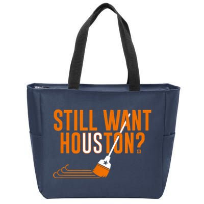 Still Want Houston Houston Baseball Zip Tote Bag