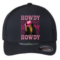 Southern Western Howdy Black Cowgirl African American Flexfit Unipanel Trucker Cap