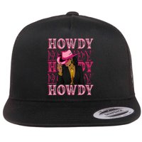 Southern Western Howdy Black Cowgirl African American Flat Bill Trucker Hat