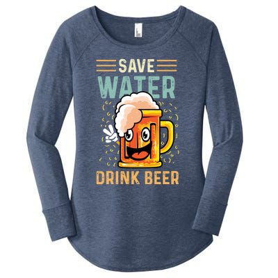 Save Water Heavy Er Cute Gift Women's Perfect Tri Tunic Long Sleeve Shirt