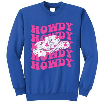 Southern Western Howdy Girl Country Rodeo Pink Cowgirl Retro Sweatshirt