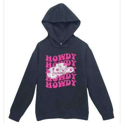 Southern Western Howdy Girl Country Rodeo Pink Cowgirl Retro Urban Pullover Hoodie