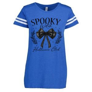 Spooky Witch Halloween Club Enza Ladies Jersey Football T-Shirt