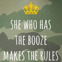 She Who Has The Booze Makes The Rules Funny Bartender Gift Legacy Tie Dye Trucker Hat