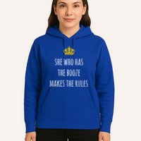 She Who Has The Booze Makes The Rules Funny Bartender Gift Hoodie