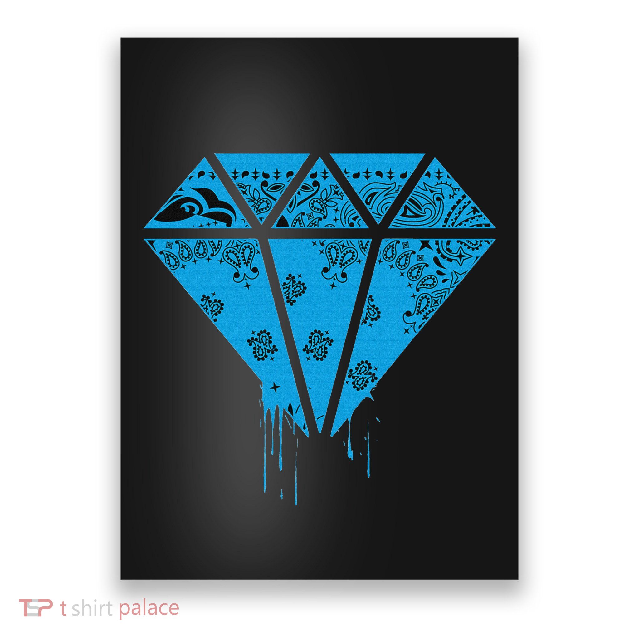 Street Wear Hip Hop T Baby Blue Bandana Clothing Poster