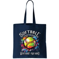 Softball Work Hard Play Hard Fastpitch Slowpitch Softball Bag