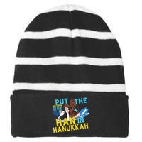 Star Wars Han Solo & Chewbacca Put The Han In Hanukkah  Striped Beanie with Solid Band