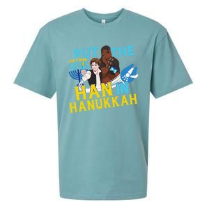 Star Wars Han Solo & Chewbacca Put The Han In Hanukkah  Sueded Cloud Jersey T-Shirt