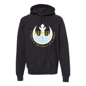 Star Wars Hanukkah Menorah Rebel Alliance A Little Light  Premium Hoodie