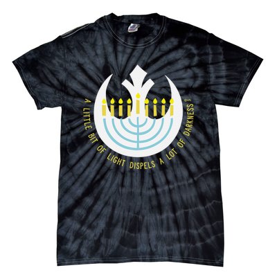 Star Wars Hanukkah Menorah Rebel Alliance A Little Light  Tie-Dye T-Shirt