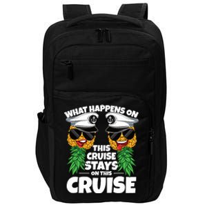 Swinger What Happens On This Cruise Stays On This Cruise Impact Tech Backpack