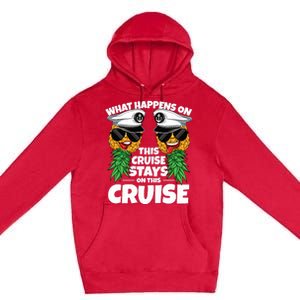 Swinger What Happens On This Cruise Stays On This Cruise Premium Pullover Hoodie