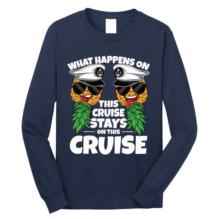 Swinger What Happens On This Cruise Stays On This Cruise Long Sleeve Shirt