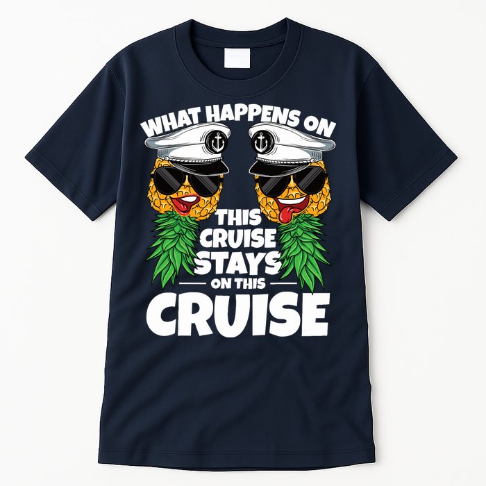 Swinger What Happens On This Cruise Stays On This Cruise Tall T-Shirt