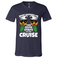 Swinger What Happens On This Cruise Stays On This Cruise V-Neck T-Shirt