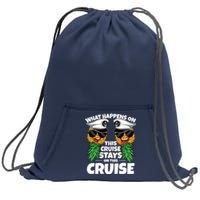 Swinger What Happens On This Cruise Stays On This Cruise Sweatshirt Cinch Pack Bag