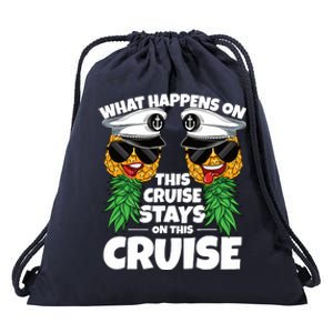 Swinger What Happens On This Cruise Stays On This Cruise Drawstring Bag