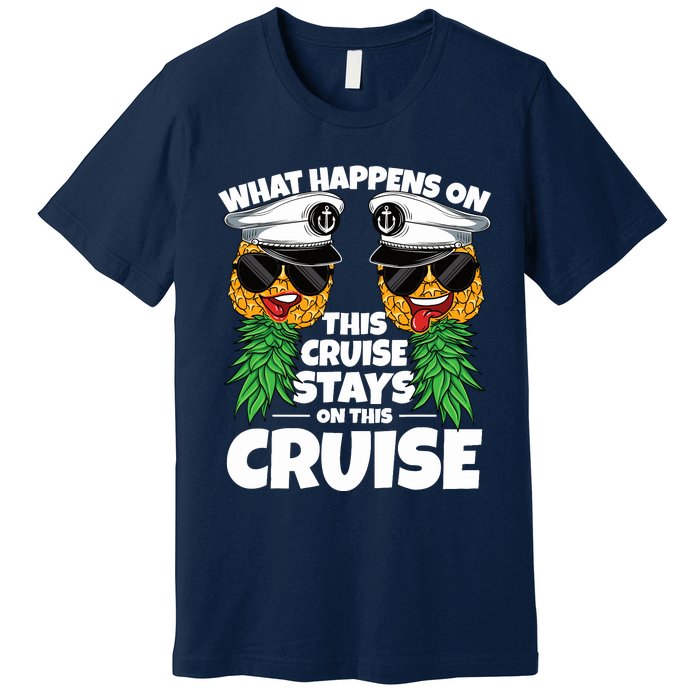 Swinger What Happens On This Cruise Stays On This Cruise Premium T-Shirt