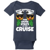 Swinger What Happens On This Cruise Stays On This Cruise Baby Bodysuit