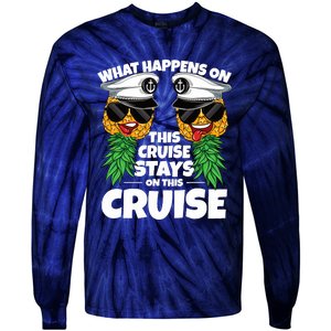 Swinger What Happens On This Cruise Stays On This Cruise Tie-Dye Long Sleeve Shirt