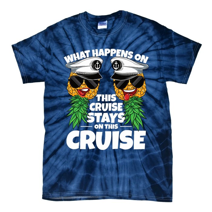 Swinger What Happens On This Cruise Stays On This Cruise Tie-Dye T-Shirt