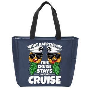 Swinger What Happens On This Cruise Stays On This Cruise Zip Tote Bag