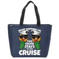 Swinger What Happens On This Cruise Stays On This Cruise Zip Tote Bag