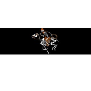 Spooky Western Halloween Costume with Skeleton Cowboy Bumper Sticker