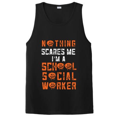 Social Work Halloween Nothing Scares Me School Social Worker PosiCharge Competitor Tank