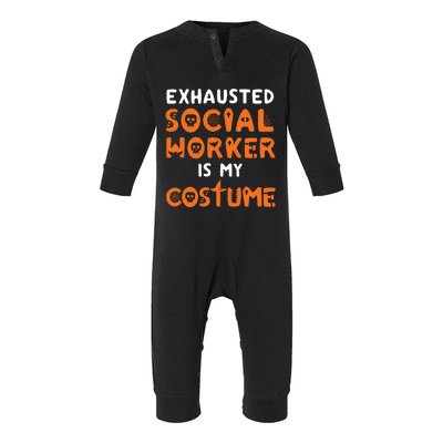 Social Worker Halloween Funny School Social Work Counselor Infant Fleece One Piece