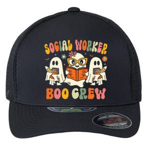 Social Worker Halloween Groovy Social Worker Costume Flexfit Unipanel Trucker Cap