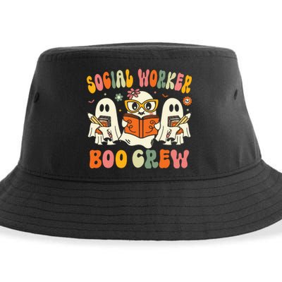 Social Worker Halloween Groovy Social Worker Costume Sustainable Bucket Hat