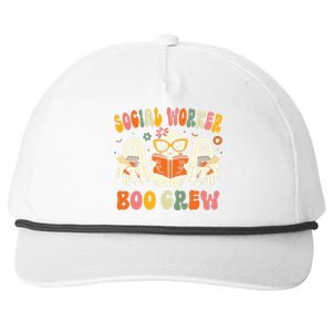 Social Worker Halloween Groovy Social Worker Costume Snapback Five-Panel Rope Hat