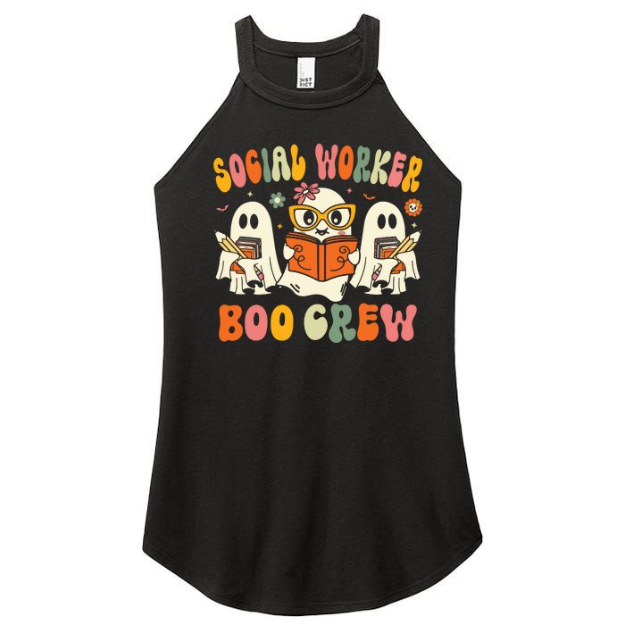 Social Worker Halloween Groovy Social Worker Costume Women’s Perfect Tri Rocker Tank