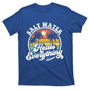 Salt Water Heals Everything Funny Retro Beach Gift T-Shirt