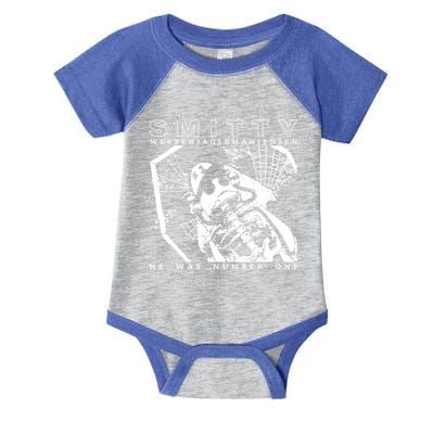 Smitty Werbenjagermanjensen He Was Number One Infant Baby Jersey Bodysuit