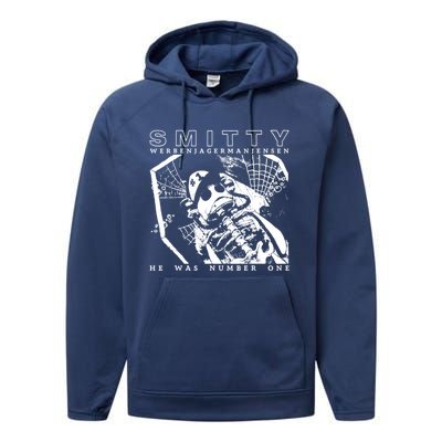 Smitty Werbenjagermanjensen He Was Number One Performance Fleece Hoodie