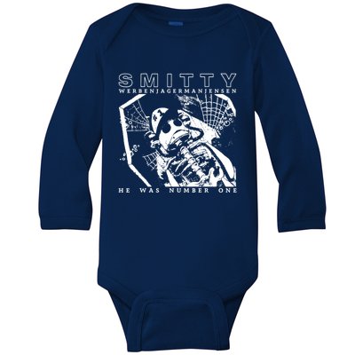 Smitty Werbenjagermanjensen He Was Number One Baby Long Sleeve Bodysuit